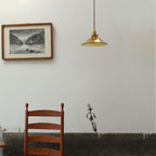 Solara Suspension en Verre Ambre Laiton Vintage - Neutralighting