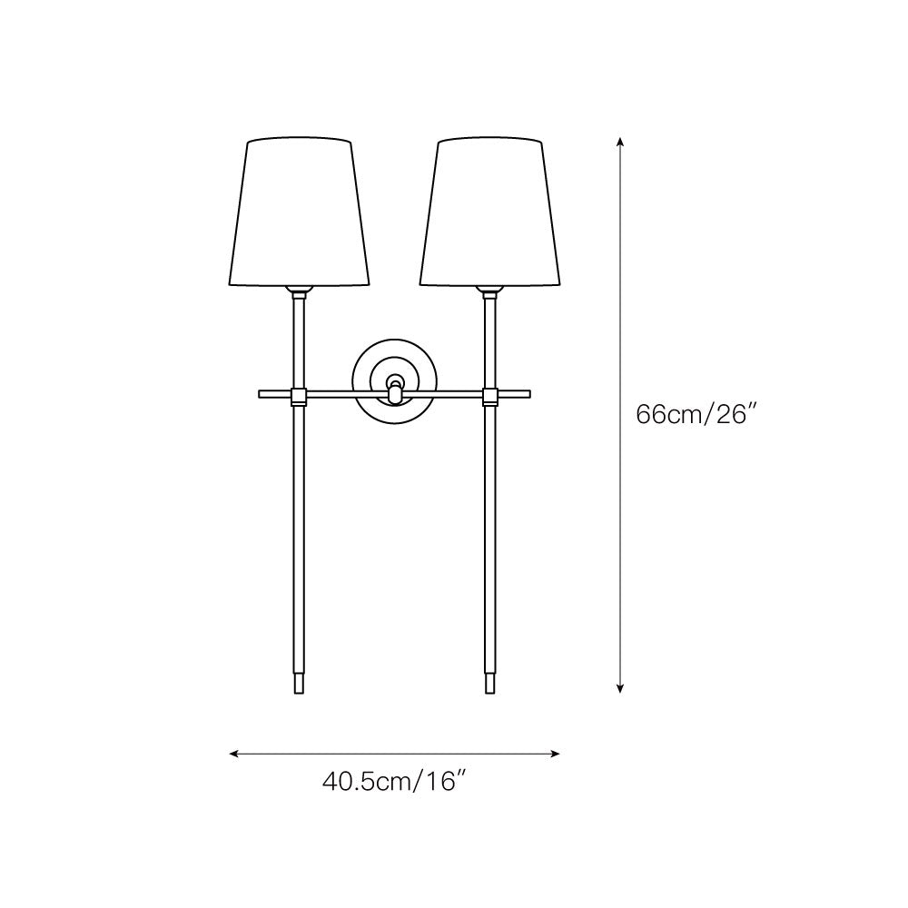 Platina Applique Murale Métal Laiton Tissu Minimaliste Moderne - Neutralighting