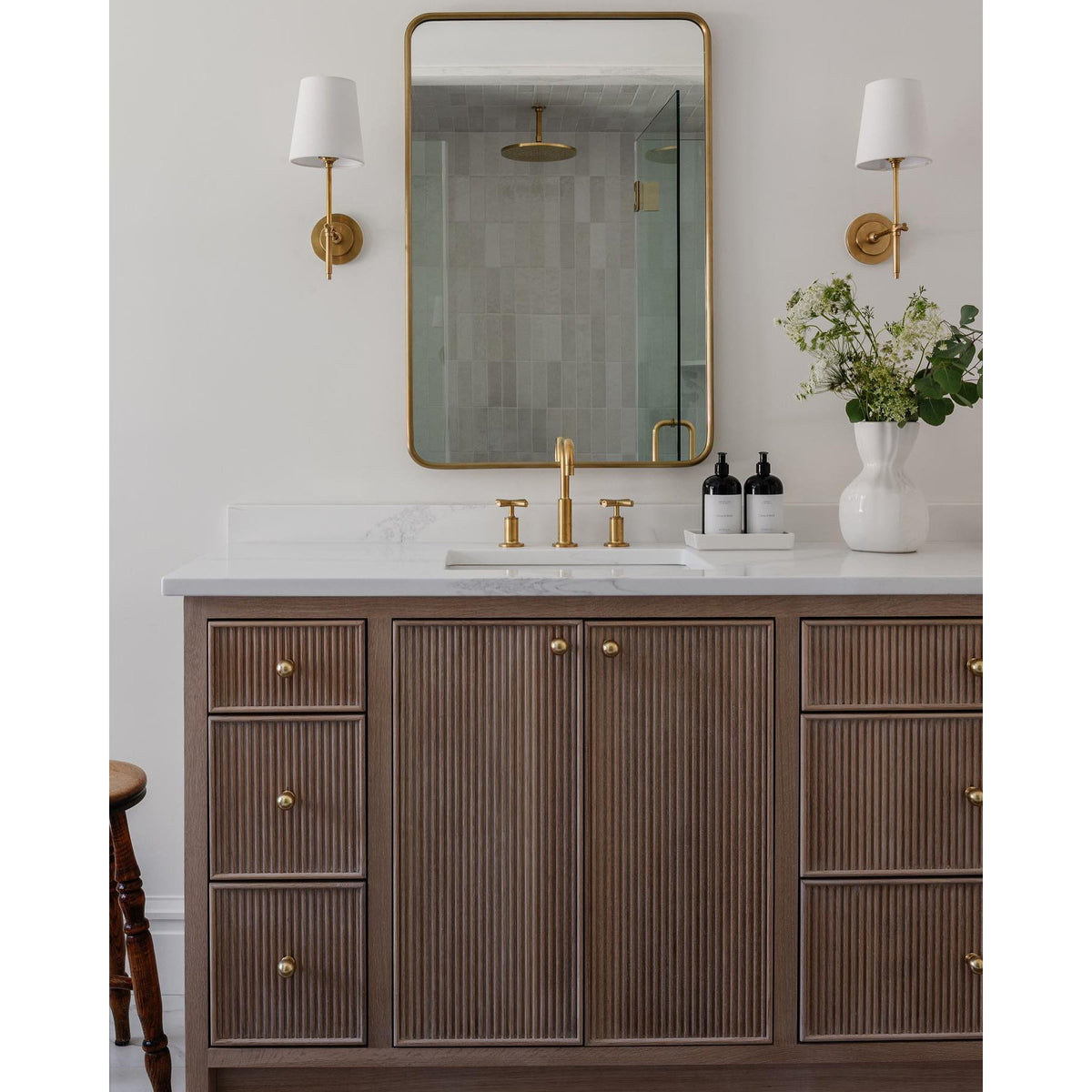 Platina Applique Murale Métal Laiton Tissu Minimaliste Moderne - Neutralighting
