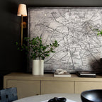 Theodore Applique Murale en Laiton et Tissu - Neutralighting