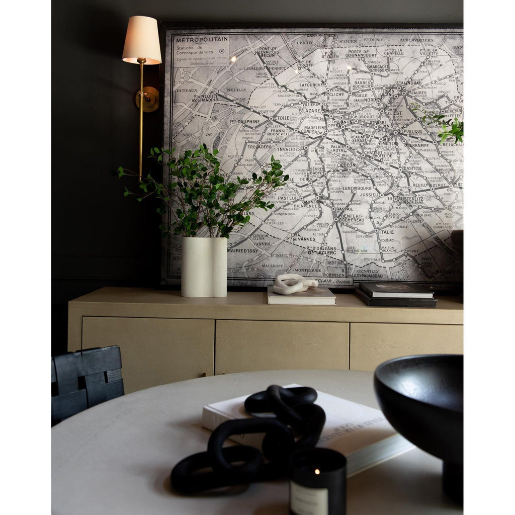 Platina Applique Murale Métal Laiton Tissu Minimaliste Moderne - Neutralighting