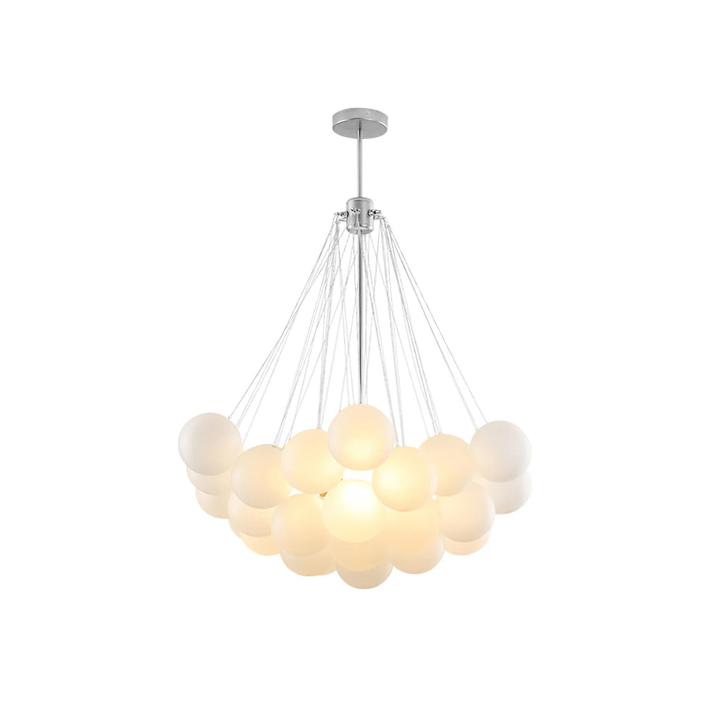 Lustra Chandelier Bulles en Verre Satiné - Neutralighting