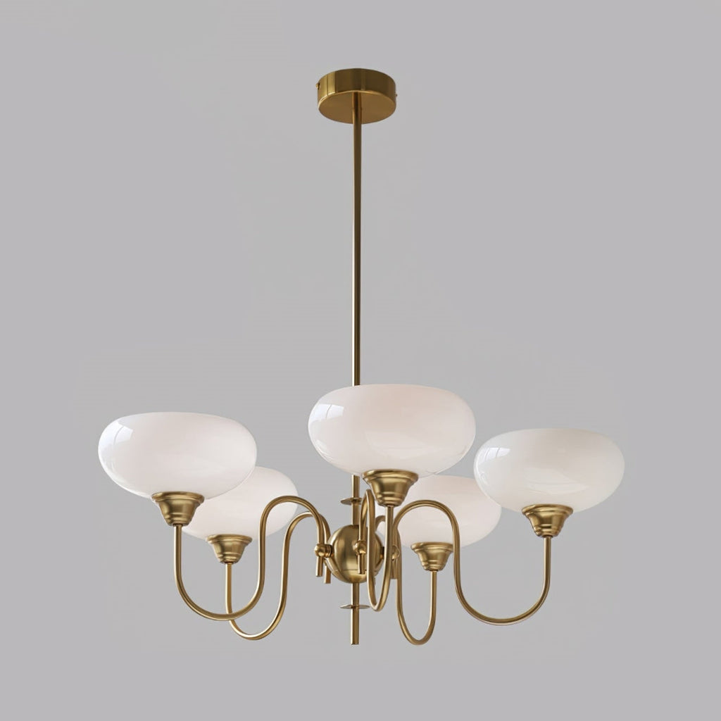 Arisha Vintage LED Métal Verre Lustre Salon - Neutralighting