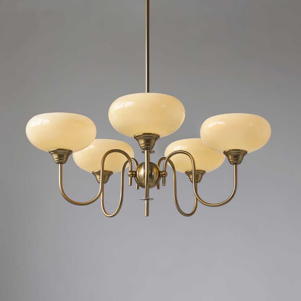 Arisha Vintage LED Métal Verre Lustre Salon - Neutralighting