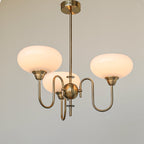 Arisha Vintage LED Métal Verre Lustre Salon - Neutralighting
