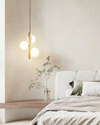 Aursorel Suspension Multi-Globe en Travertin - Neutralighting