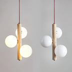 Aursorel Suspension Multi-Globe en Travertin - Neutralighting