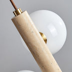 Aursorel Suspension Multi-Globe en Travertin - Neutralighting