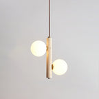 Aursorel Suspension Multi-Globe en Travertin - Neutralighting