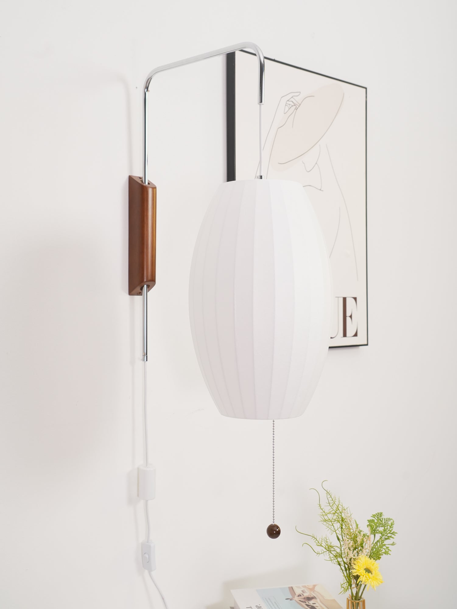 Lustra Wall Sconce Walnut Ball - Neutralighting