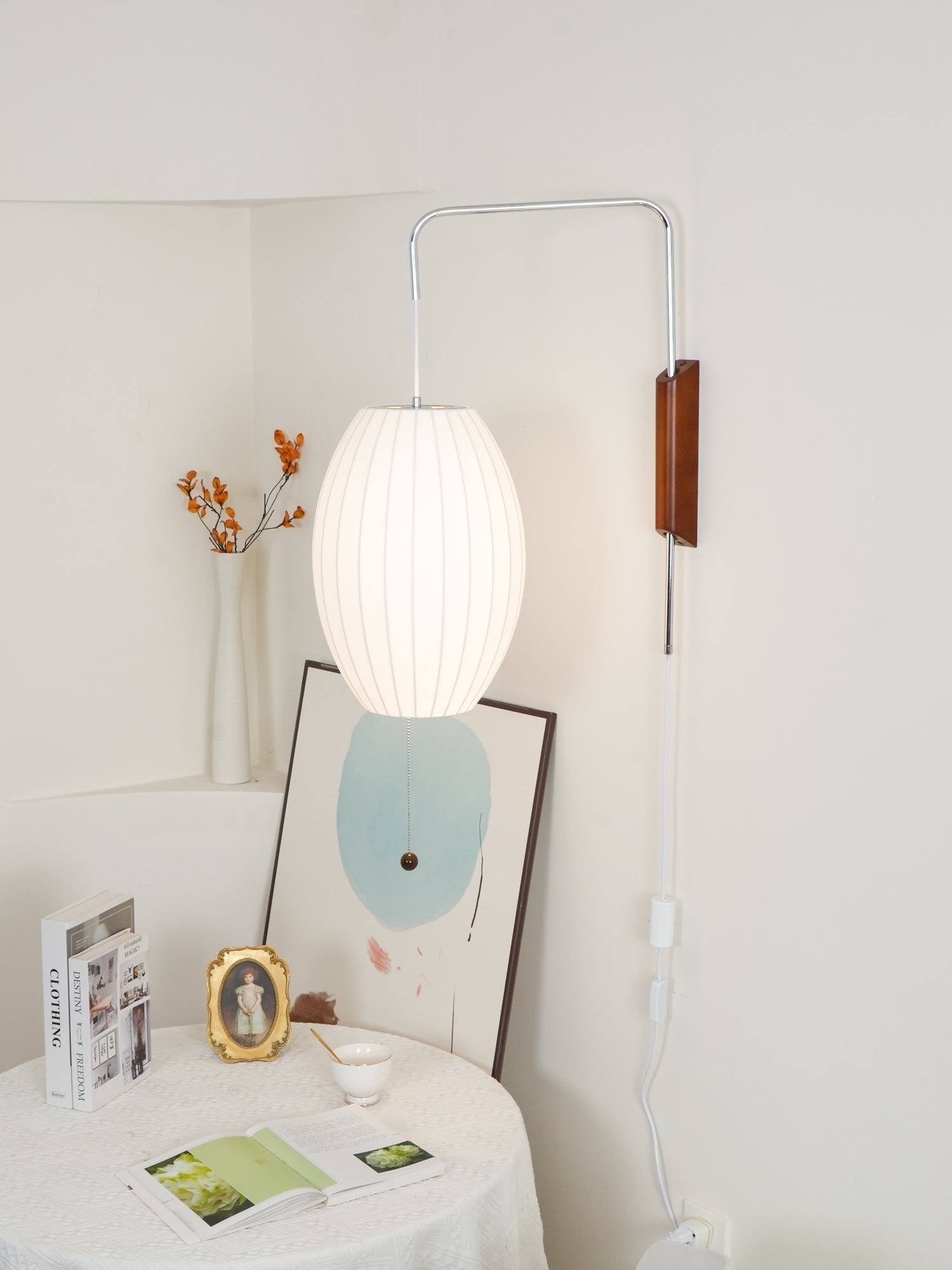 Lustra Wall Sconce Walnut Ball - Neutralighting