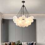 Lustra Chandelier Bulles en Verre Satiné - Neutralighting