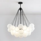Lustra Chandelier Bulles en Verre Satiné - Neutralighting