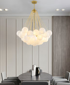 Lustra Chandelier Bulles en Verre Satiné - Neutralighting