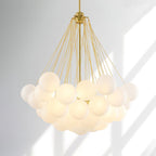 Lustra Chandelier Bulles en Verre Satiné - Neutralighting
