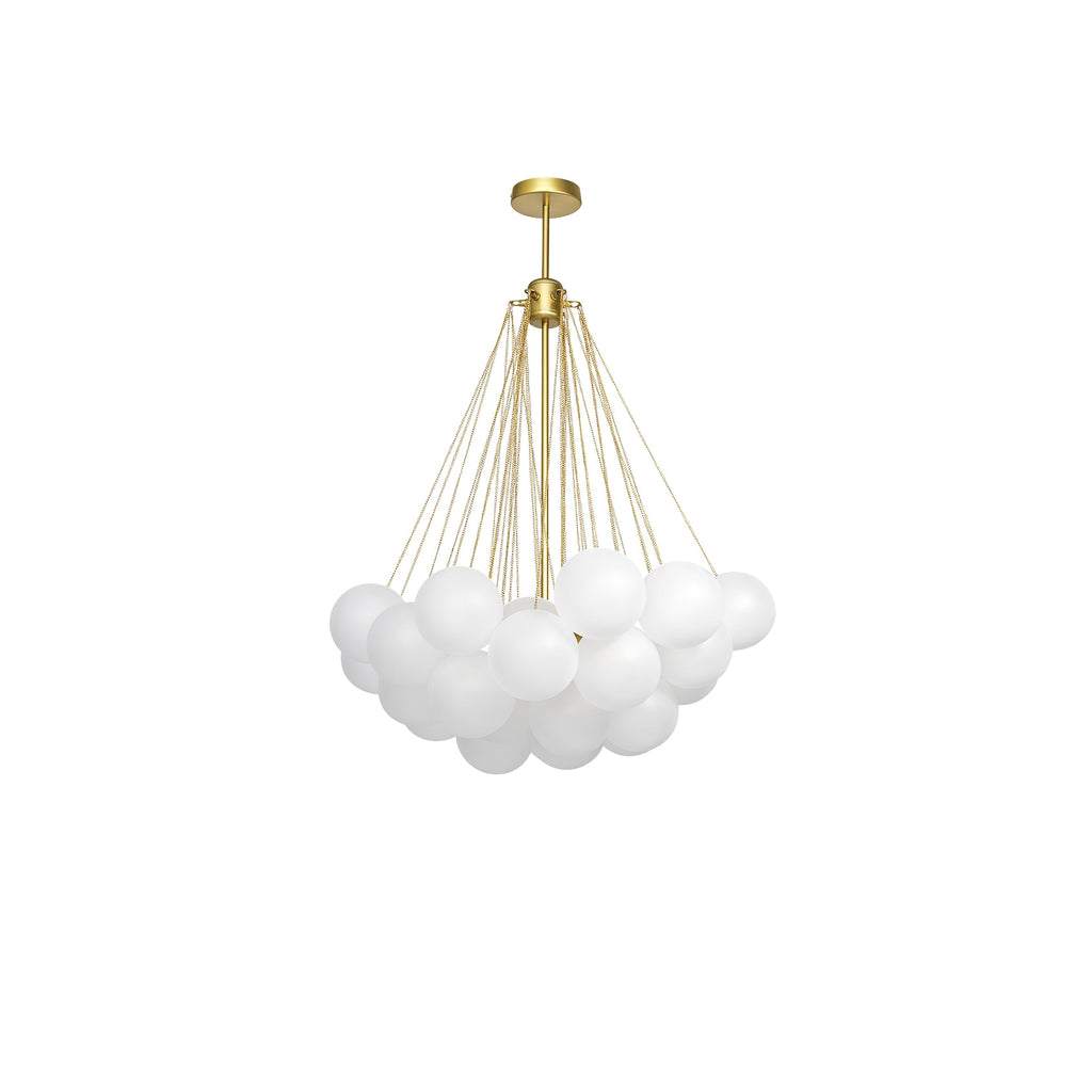 Lustra Chandelier Bulles en Verre Satiné - Neutralighting