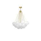 Lustra Chandelier Bulles en Verre Satiné - Neutralighting