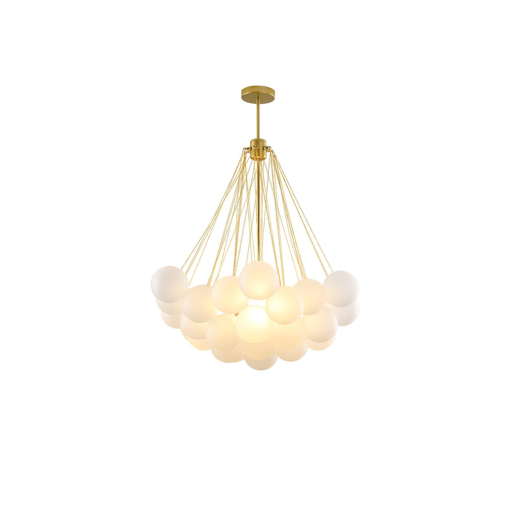 Lustra Chandelier Bulles en Verre Satiné - Neutralighting