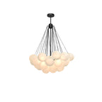 Lustra Chandelier Bulles en Verre Satiné - Neutralighting