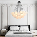 Lustra Chandelier Bulles en Verre Satiné - Neutralighting
