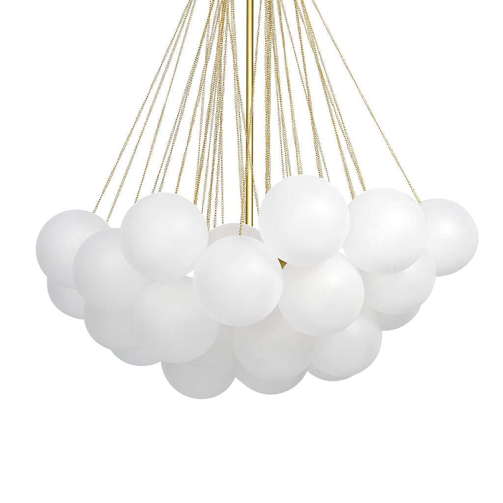 Lustra Chandelier Bulles en Verre Satiné - Neutralighting