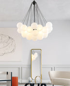 Lustra Chandelier Bulles en Verre Satiné - Neutralighting