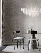 Lustra Chandelier Bulles en Verre Satiné - Neutralighting