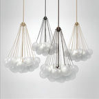 Lustra Chandelier Bulles en Verre Satiné - Neutralighting