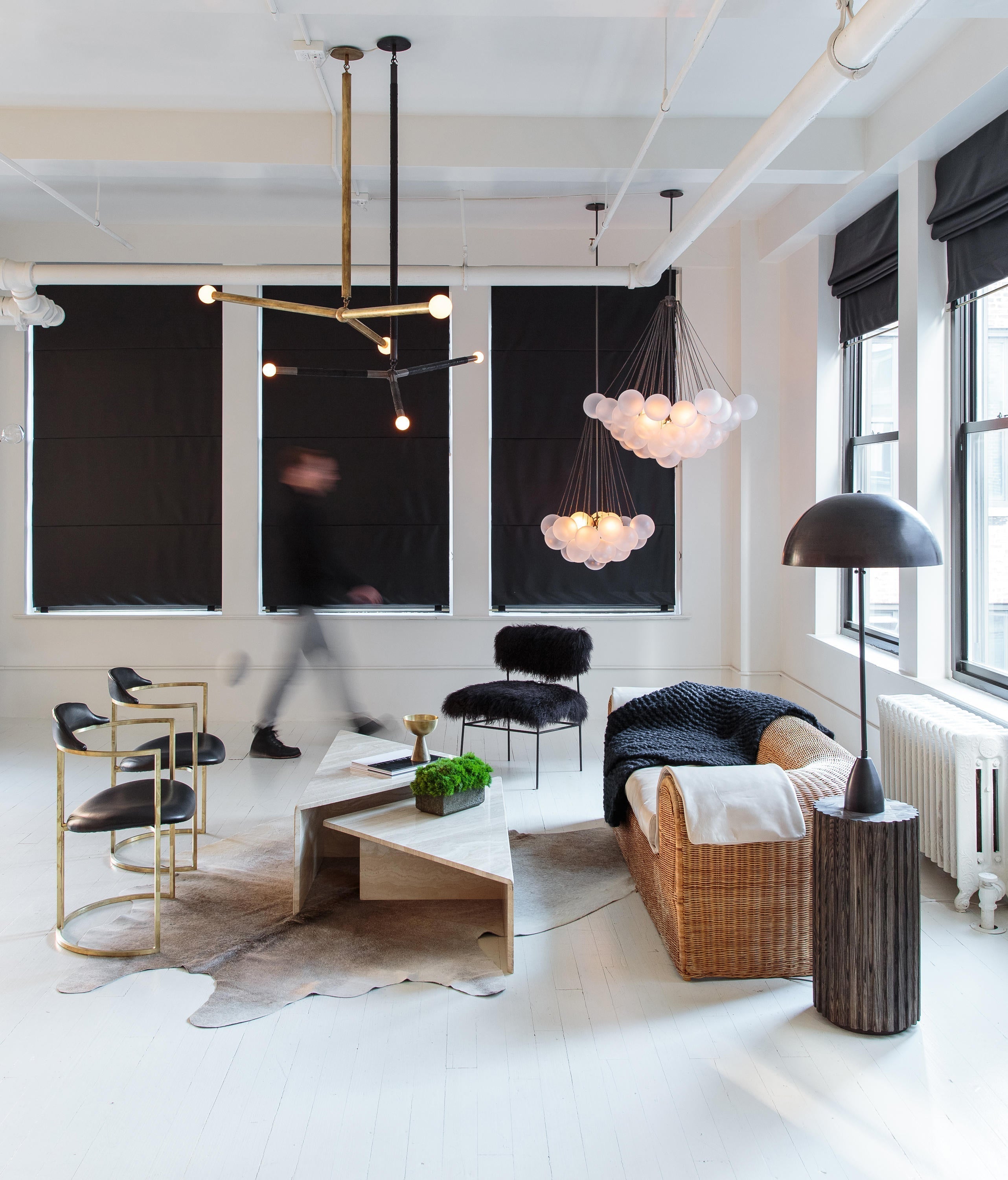 Lustra Chandelier Bulles en Verre Satiné - Neutralighting