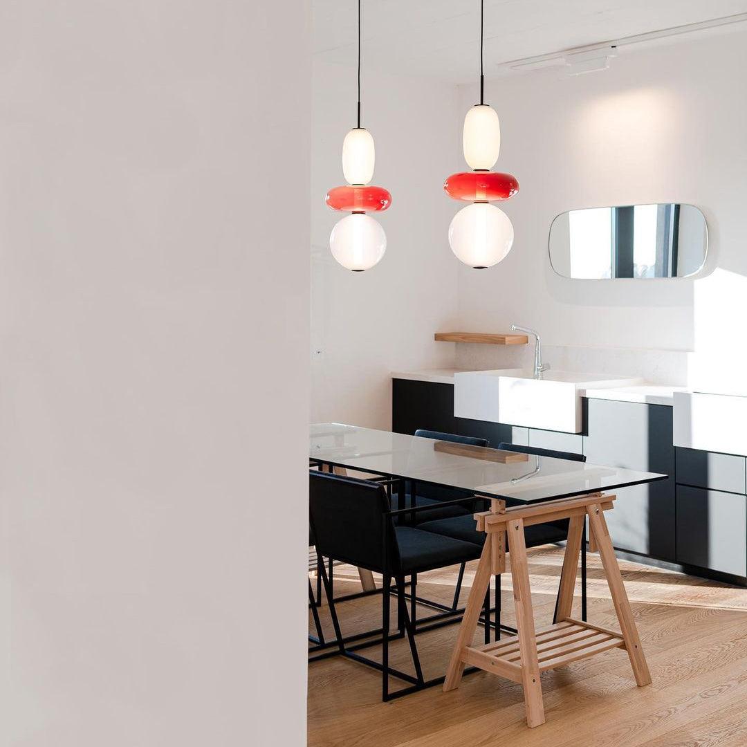 Noxic Suspension Artistique en Verre et Acrylique - Neutralighting