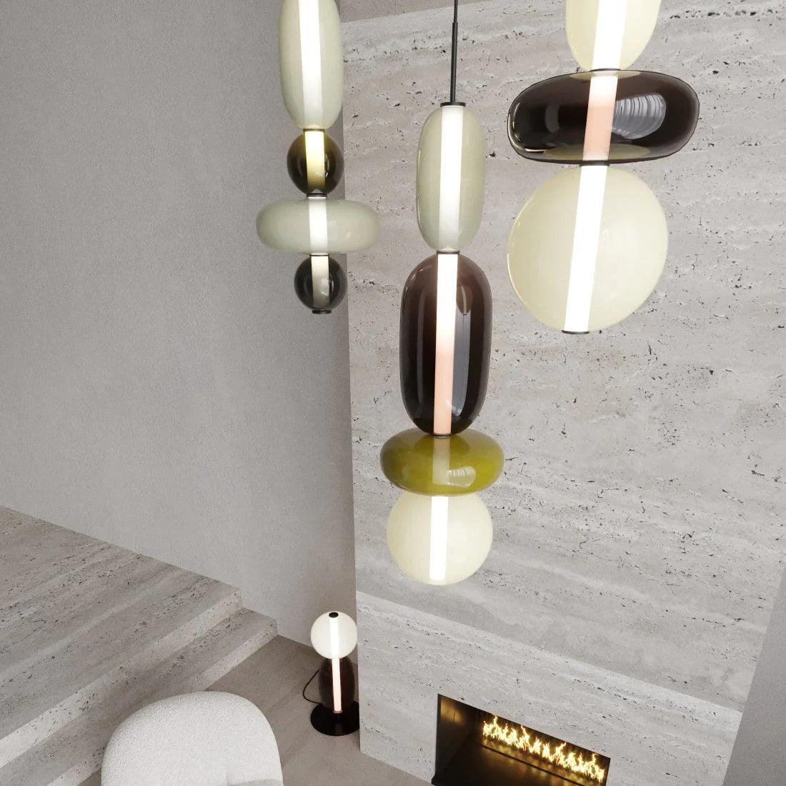 Noxic Suspension Artistique en Verre et Acrylique - Neutralighting