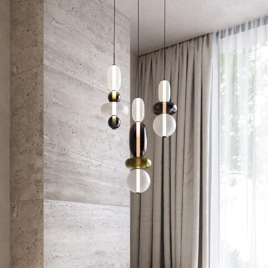 Noxic Suspension Artistique en Verre et Acrylique - Neutralighting