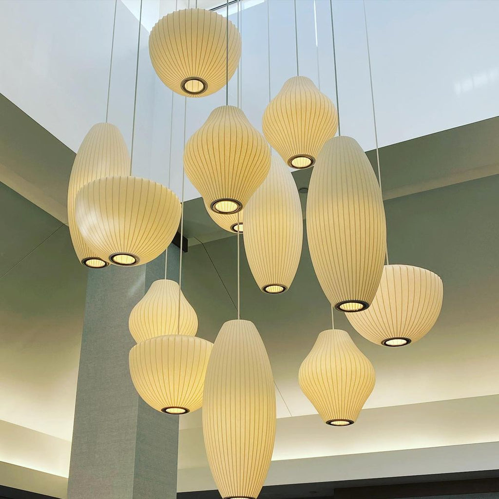 Solarnce Suspension Minimaliste en Soie et Acier - Neutralighting