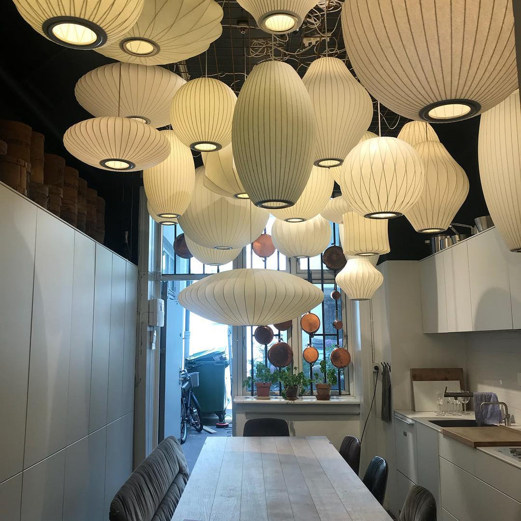 Solarnce Suspension Minimaliste en Soie et Acier - Neutralighting