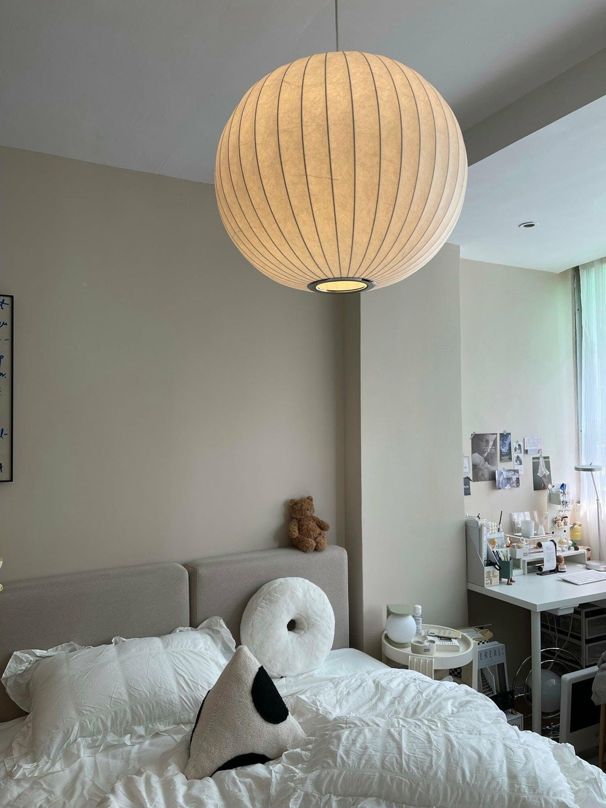 Solarnce Suspension Minimaliste en Soie et Acier - Neutralighting