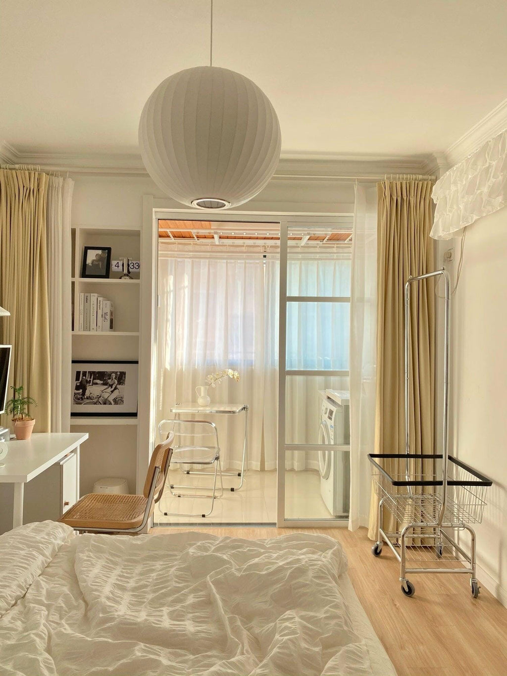 Solarnce Suspension Minimaliste en Soie et Acier - Neutralighting