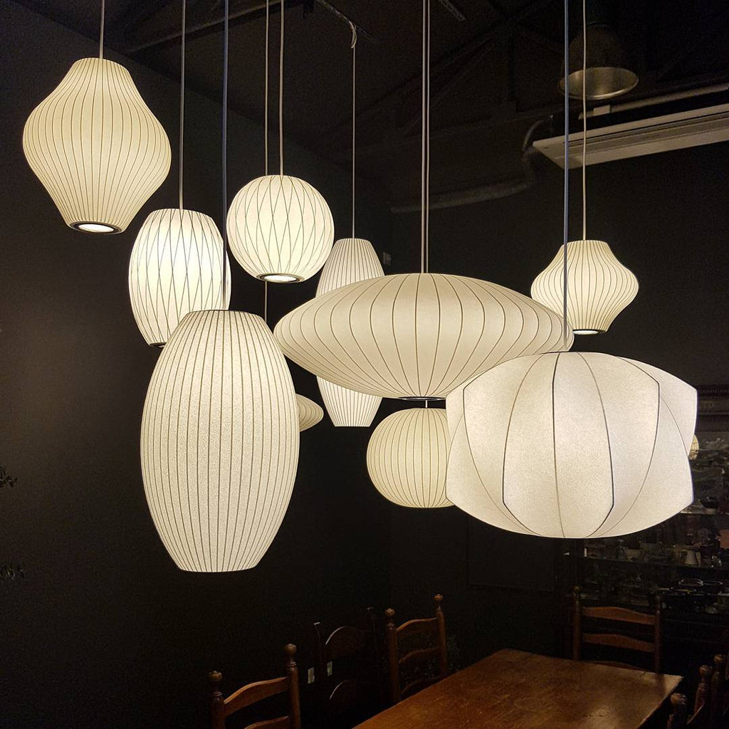 Solarnce Suspension Minimaliste en Soie et Acier - Neutralighting