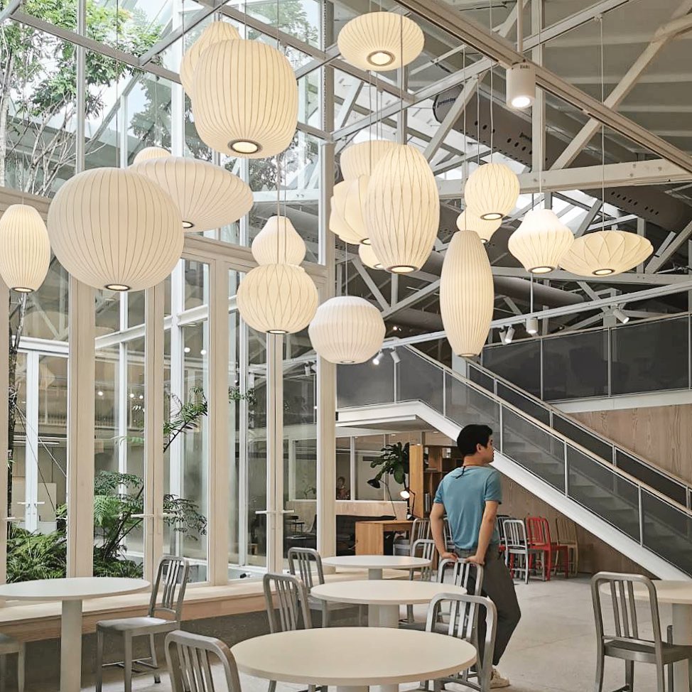 Solarnce Suspension Minimaliste en Soie et Acier - Neutralighting