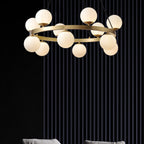 Lustra Chandelier Globe Anneau en Laiton - Neutralighting