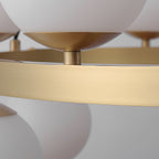 Lustra Chandelier Globe Anneau en Laiton - Neutralighting