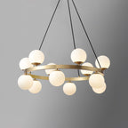Lustra Chandelier Globe Anneau en Laiton - Neutralighting