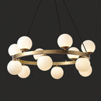 Lustra Chandelier Globe Anneau en Laiton - Neutralighting