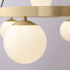 Lustra Chandelier Globe Anneau en Laiton - Neutralighting