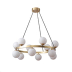 Lustra Chandelier Globe Anneau en Laiton - Neutralighting