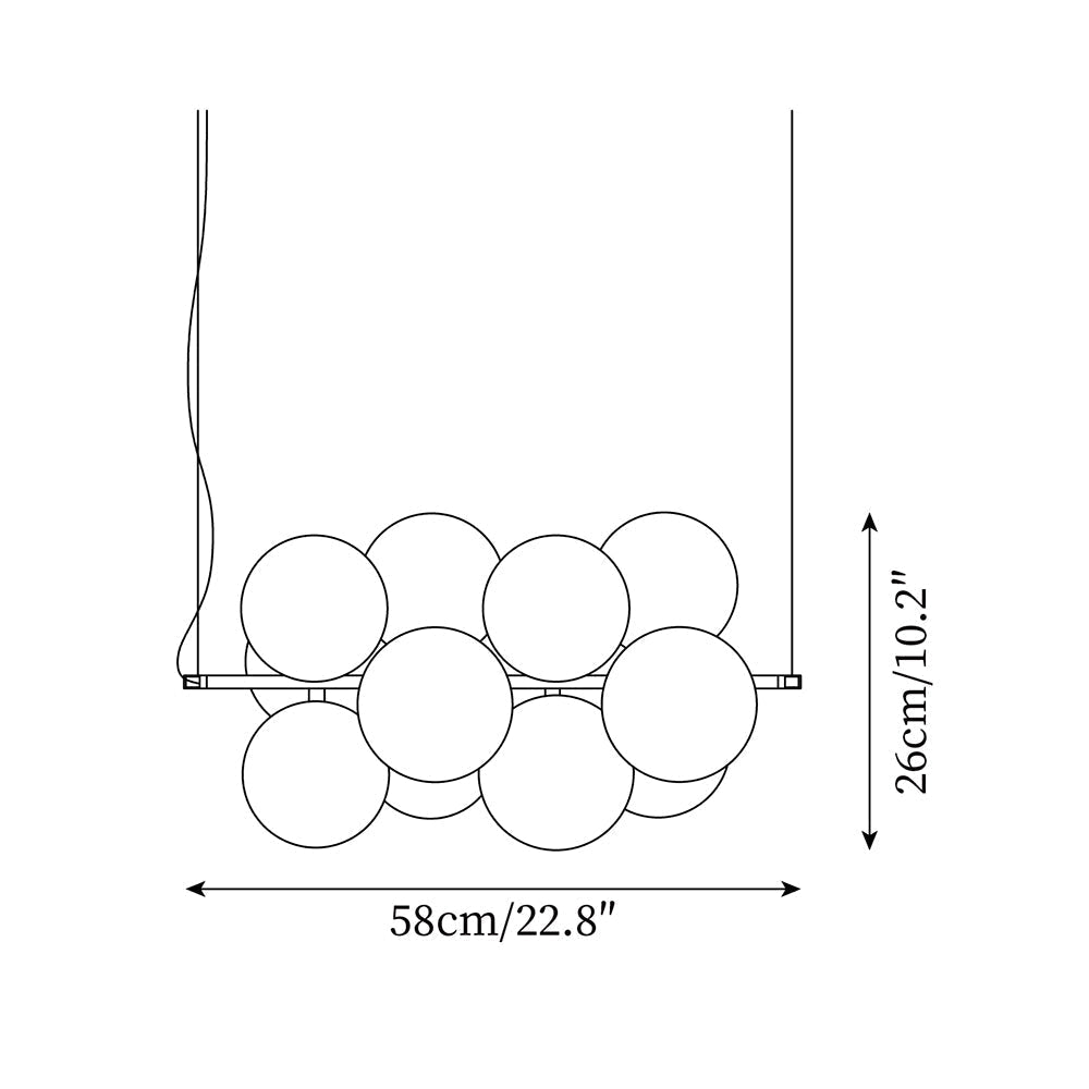 Lucy Suspension Floaton Bubbles - Neutralighting
