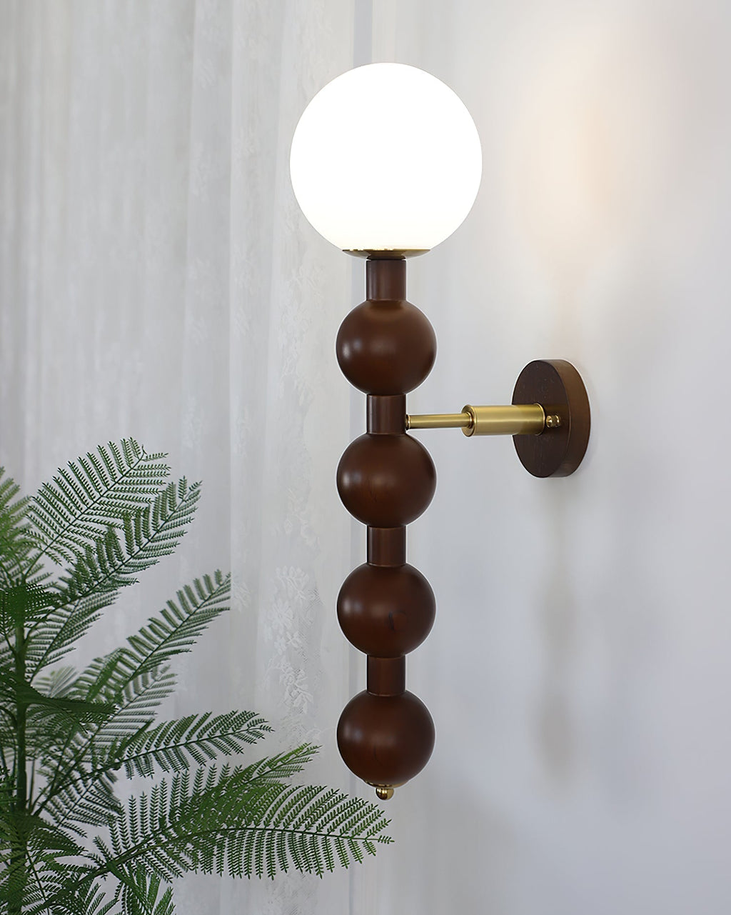Olaeia Applique Murale Moderne Minimaliste Bubbly en Bois et Verre - Neutralighting