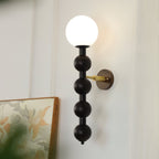 Olaeia Applique Murale Moderne Minimaliste Bubbly en Bois et Verre - Neutralighting