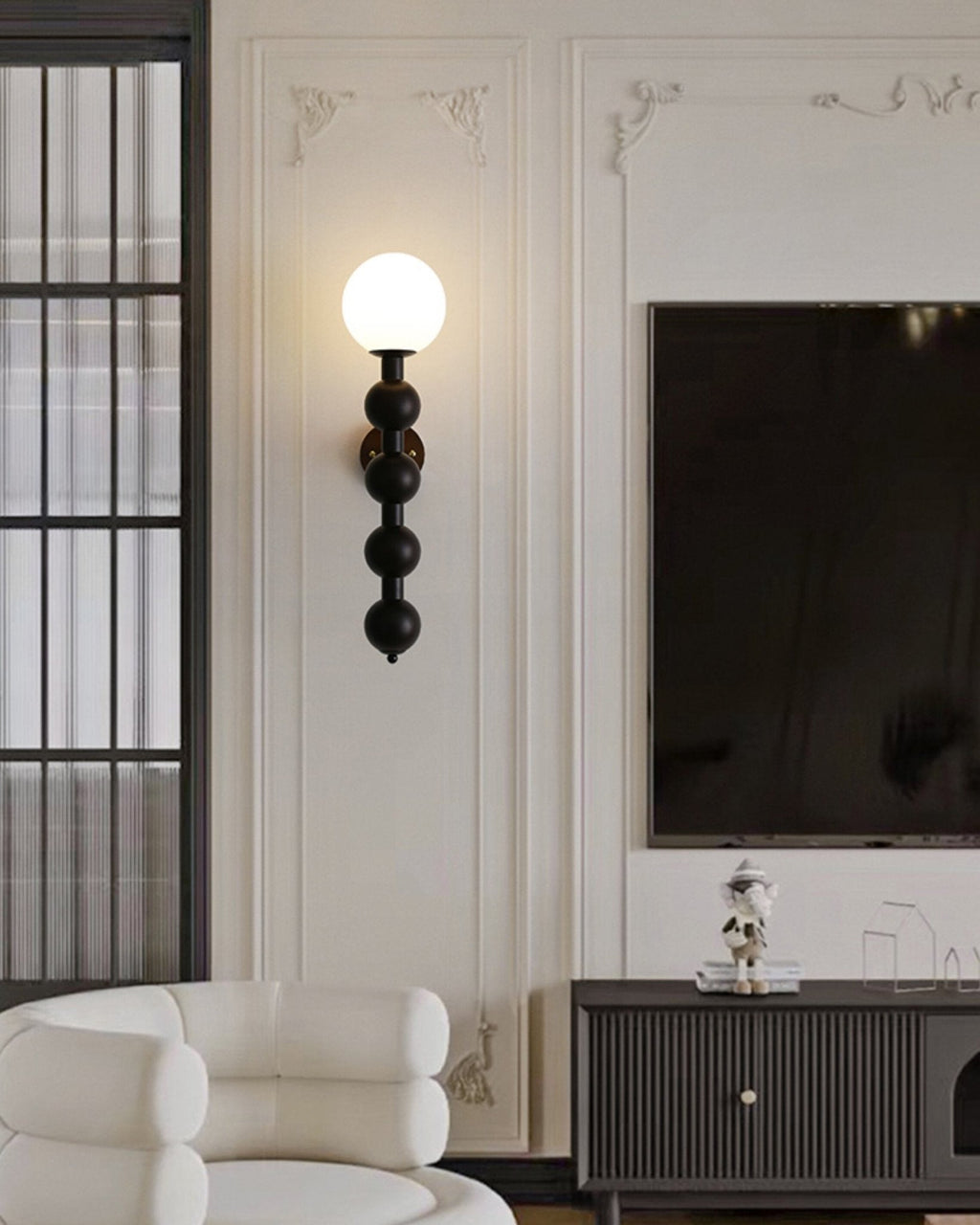 Olaeia Applique Murale Moderne Minimaliste Bubbly en Bois et Verre - Neutralighting