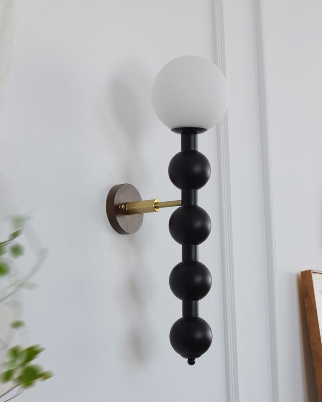 Olaeia Applique Murale Moderne Minimaliste Bubbly en Bois et Verre - Neutralighting