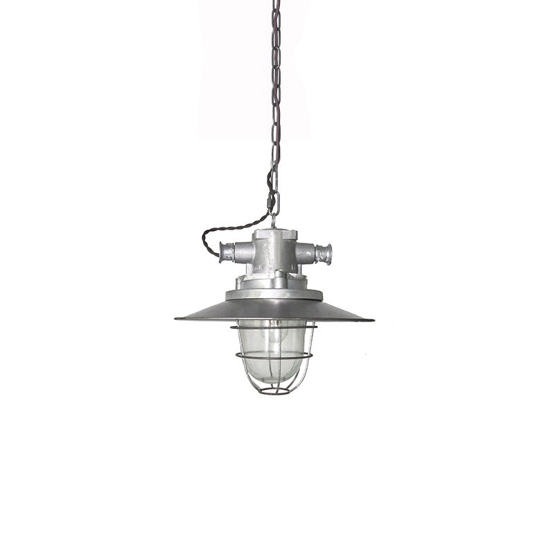 Celest Suspension Métal Verre Cage Industrielle Vintage - Neutralighting